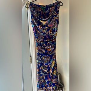 Size 6 Ralph Lauren dress. Multi-color, paisley print